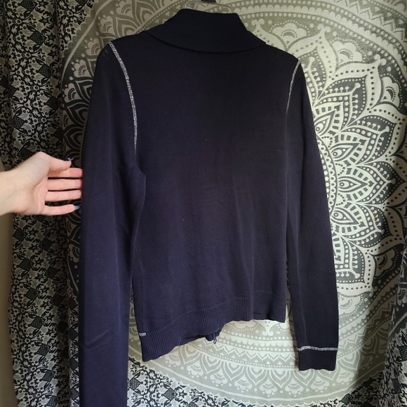 A/X Armani Exchange, Glitter Seams Zip Up Sweater - Picture 9 of 10